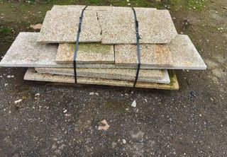 Chapa de perpiaño escafilada.