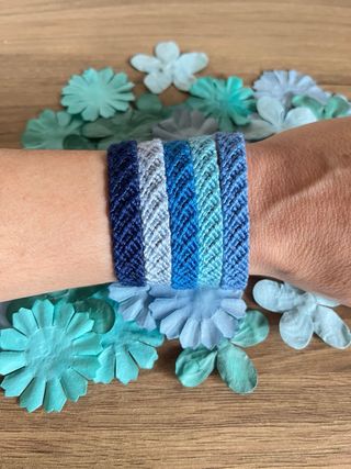 5 Braccialetti Nodi Fatti a Mano