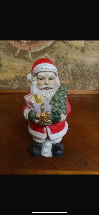Statua Babbo Natale in ceramica