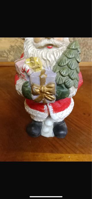 Statua Babbo Natale in ceramica