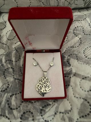 Conjunto Acero Pendientes y Colgante