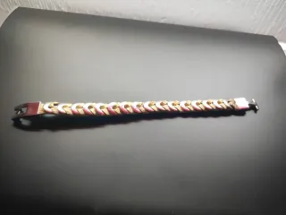 Pulsera Corcho Natural y Acero