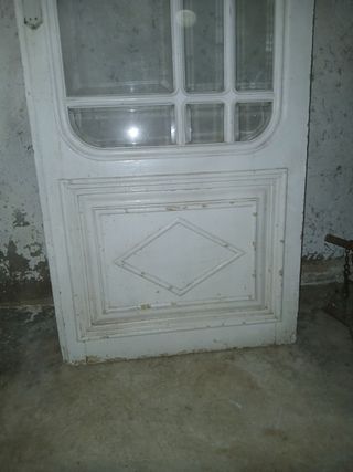 Puertas antiguas madera y cristal art deco