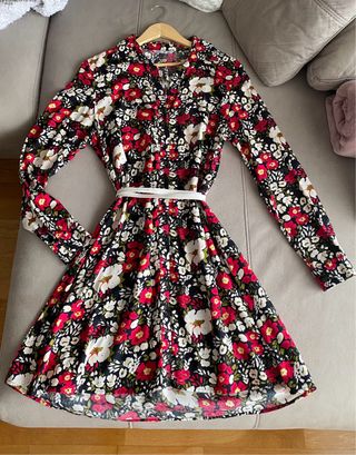 Vestido camisero flores Lefties