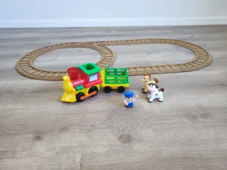 Treno e trattore per bambini con animali