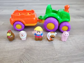 Treno e trattore per bambini con animali