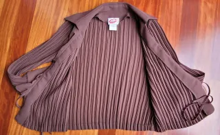 Blusa plisada marrón Talla 40