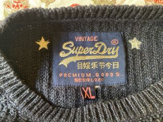 Jersey Superdry estrellas azul marino super dry