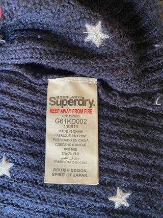 Jersey Superdry estrellas azul marino super dry
