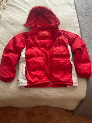 Chaqueta de nieve ZN roja y blanca