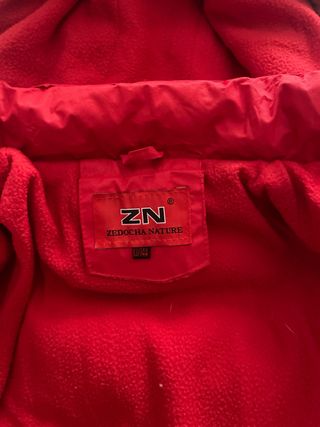 Chaqueta de nieve ZN roja y blanca
