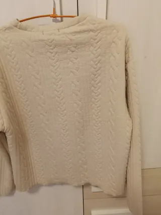 Sudadera AMISU beige con textura