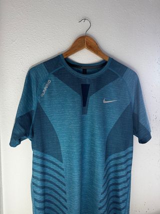 Camiseta Nike Running Azul/Verde