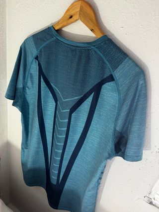 Camiseta Nike Running Azul/Verde