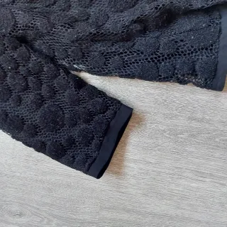 Camisa Choklate París Negra Encaje