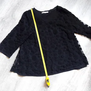 Camisa Choklate París Negra Encaje