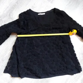 Camisa Choklate París Negra Encaje