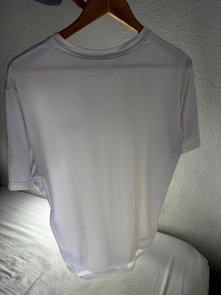 Camiseta Under Armour Blanca Logo Negro