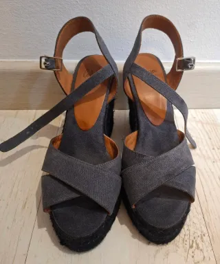 Sandali Castañer Taglia 39 Grigi