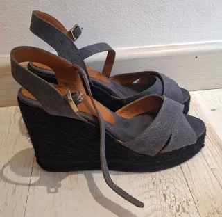 Sandali Castañer Taglia 39 Grigi