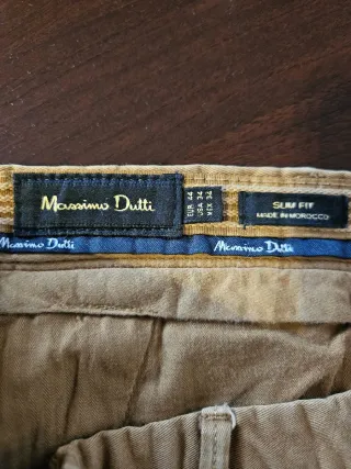 Pantalón chino hombre color mostaza