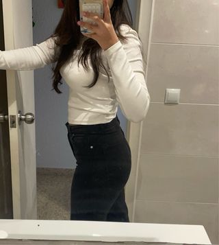 Vaquero negro pata ancha