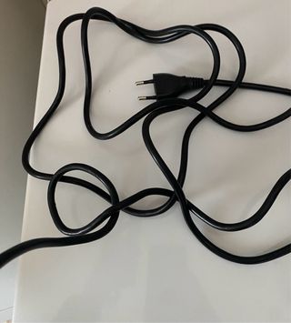 Piastra per capelli nera e rossa