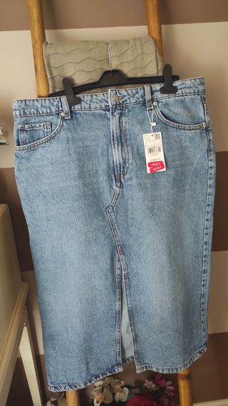 Falda vaquera Mango Talla L