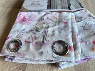 2 Tende Alvin Filtrante 130x280 Lilla/Fucsia Fiori