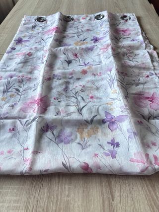 2 Tende Alvin Filtrante 130x280 Lilla/Fucsia Fiori
