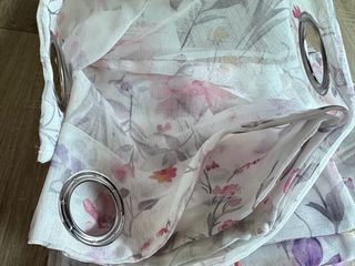 2 Tende Alvin Filtrante 130x280 Lilla/Fucsia Fiori