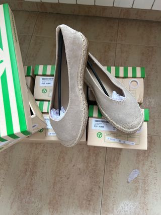Alpargata Antelina Beige Nº 37 y  40