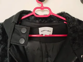 Abrigo Bimba y Lola Negro Talla S