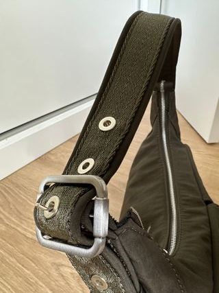 Bolso Hombro Zara Nuevo Caqui Cargo Mujer