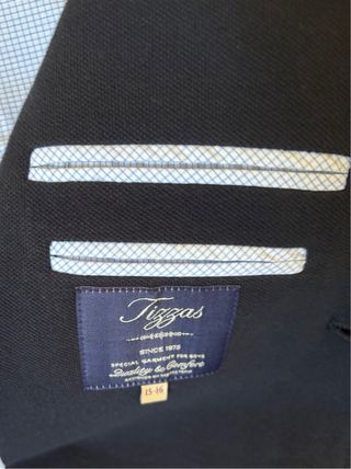 Chaqueta de vestir azul marino para chico