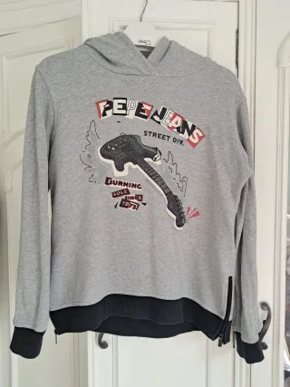 Sudadera Pepe Jeans niño gris.Talla 14