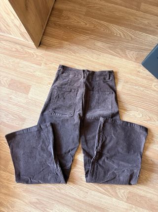 Pantalones campana pana marrones