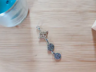 Colgante triple protección plata