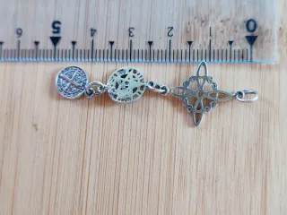 Colgante triple protección plata