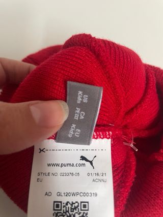 Gorro Puma niño ACM talla única