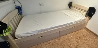 Cama nido 90x190 con 2 cajones (c/colchon)