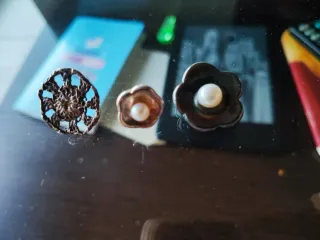 Pendientes Tous Crochet y Flor Perla con colgante