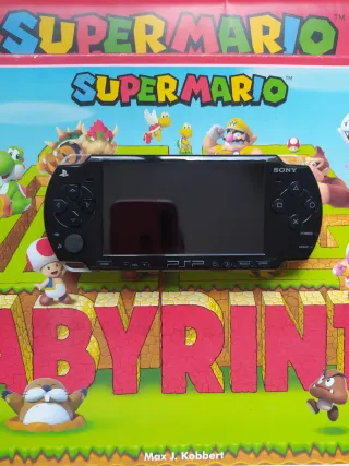 ⭕ Consola Sony PSP Negra + Juegos y accesorios