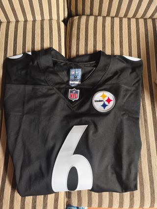 Camiseta negra amarilla talla M rufi