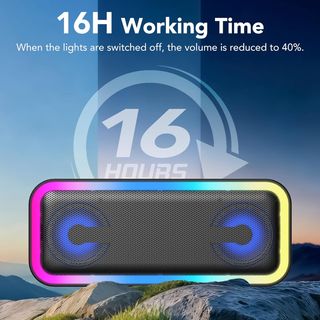 Altavoz Bluetooth Potente 30H Luz LED