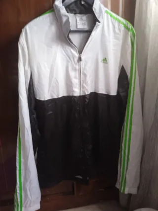 Chaqueta Adidas Blanca y Negra