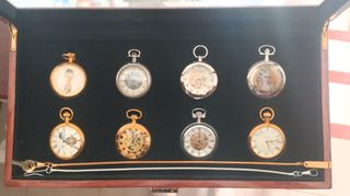 Collezione di 8 Orologi Vintage con Catena