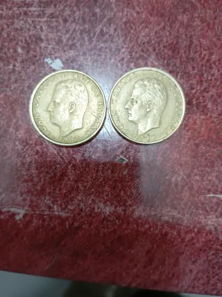 2 Monedas 100 Pesetas 1983 Carlos I Rey