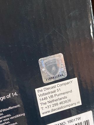 Scatola Welly NEX 1:18 Lamborghini Miura