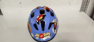 Casco bici infantil azul con dibujos